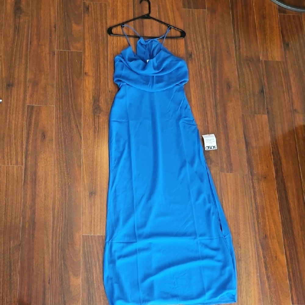 ASOS Cowl Neck Chiffon Maxi Dress - Picture 3 of 8